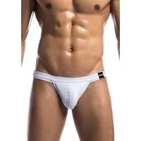 MOB Eroticwear Slip Classic Jock-Strap pofrei - weiß (1-St) hinten offen