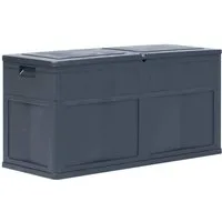 vidaXL Gartenbox Garten-Aufbewahrungsbox 320 L Schwarz