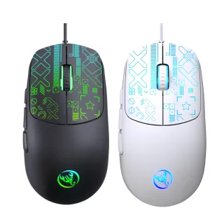 HXSJ S100 Wired Gaming Mouse 3600DPI RGB Backlit 6 Keys Ergonomic Matte Gaming Mice for PC Laptop Computer