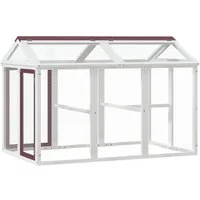 vidaXL Freigehege, Freilaufgehege Mokka 141x94x104 cm Massivholz Kiefer