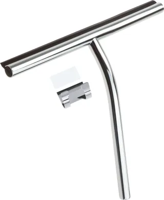 Neuesbad Serie 600 Glasabzieher mit Haken mit 3M Kleber, Oberfläche: chrom NB1ADI_031K1