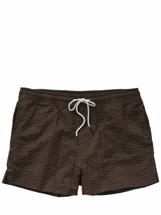 OAS Herren Badeshorts Calo Braun 98 % Baumwolle, 2 % Elasthan