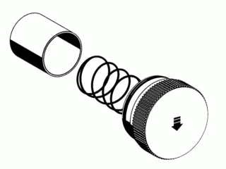Schell Betätigungsknopf LINUS SC-M chrom für Wandeinbau-Dusche Mischwasser 295450699