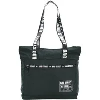 BAG STREET INTERNATIONAL Schultertasche Nylon Shopping Bag mit Henkel-Print