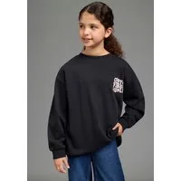 KIDSWORLD Sweatshirt Rückenprint Sweatshirt, in bequemer Form für Mädchen