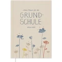 Eine der Guten Verlag Lehrerkalender Grundschulplaner 2026 2027 - A5, creme, 1 Doppelseite / Woche, Schuljahr 26/27, 216 S. Softcover, klimaneutral