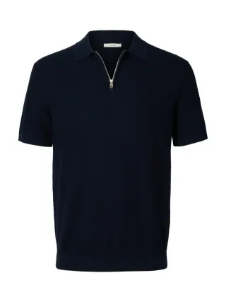 Selected - Polo - Slhcran blau - Gr. - S