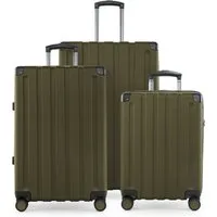 Hauptstadtkoffer Hartschalen-Trolley Q-Damm, 4 Rollen, 3 Koffer-Set Hartschalen-Trolleys, Erweiterung, TSA
