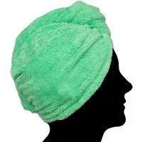cosey Turban-Handtuch Mikrofaser Turban-Handtuch - Flauschiges Fleece Kopf-Handtuch, (2-St), 400 g/m²