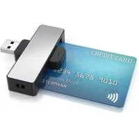 CSL Speicherkartenleser USB Smart Card Reader / Chipkartenleser und Schreiber, ISO 7816, Win 10–11, Android, Personalausweis, Krankenkassen & Bankkarten