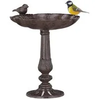 relaxdays Vogeltränke stehend aus Gusseise