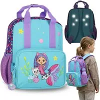 Gabby's Dollhouse Vorschulranzen Gabby's Dollhouse Kindergartenrucksack Mädchen 6,5 L Reflektoren