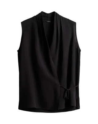 someday - Leinenbluse - Ziang schwarz - Gr. - 38
