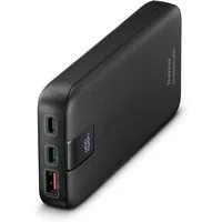 Hama Power Pack 10000 mAh (Schnellladen, 2x USB-C 1x USB-A, mit Ladekabel) Powerbank 10000 mAh, Schnellladefunktion mit Power Delivery, Qualcomm® Quick Carge™ 3.0