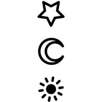 Inkster Schmuck-Tattoo Symbole Tattoos, Vegane & EU-Kosmetikzertifizierte Farbe, wasserfestes temporäres Tattoo, 2 Wochen Halt