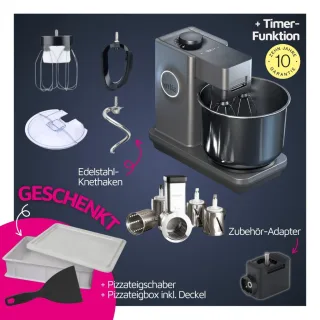 Wilfa Probaker NXT Spar-Set mit Trommelraffel inkl. Tool-Adapter -Grau