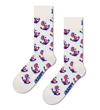 happy socks - Anchor Sock Weiß - Gr. - 38