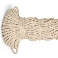 Mississhop Kordel 100 m / Ø 5 mm / Ø 3 mm Baumwollkordel Seil Kordel 100 % Baumwolle
