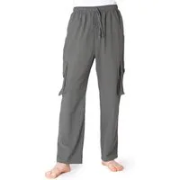 PANASIAM Cargohose Cargo-Hose K bequeme Sommerhose mit 4 Taschen aus 100% Baumwolle Unisex Freizeithose für Damen und Herren Relaxhose Cargohose