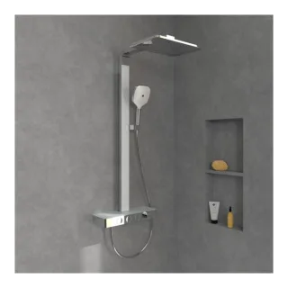 Villeroy und Boch Infinity Showers Duschsystem TVS11000400061 413x108x561mm, eckig, Wandmontage, chrom
