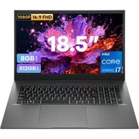 MENGHU 18,5" FHD Laptop 512GB SSD, RGB-Tastatur, Fingerabdruck, 10000mAh Akku Notebook (Intel® Core™ i7-6700HQ, 8 GB, 512 GB SSD, 4-core CPU)
