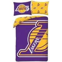 NBA Bettwäsche Bettdeckenbezug 140 × 200 cm mit 70 × 90 cm Kissenbezug, Beidseitig bedruckt Pflegeleicht Atmungsaktiv