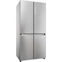 Haier Side-by-Side Edelstahlfront HCR7818DNMM, 181,5 cm hoch, 83,3 cm breit, Total No Frost, Holiday Modus, Türdisplay