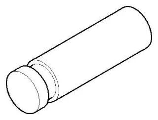 Dornbracht Haken Ersatzteile 081860505 16 x 16 x 55 mm chr gebürstet 081860505-93