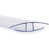Kubus Doppelstegplatte Verbinder Doppelstegplatten, H-Profil, 121 cm Länge