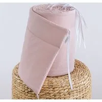 Loolay Bettnestchen BEIGE, GRAU, WEIß, ROSA Babybett BETTUMRANDUNG 420, 360, 210, 180x30cm, (Babynest Babyausstattung Kopfschutz Bettwäsche für Baby, 100% Baumwolle Babybett Bettschutzgitter Umrandung), LOOLAY® - 100% Europäische Stoffe und Kleinseri