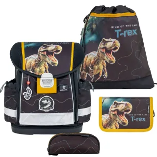 Belmil Schulranzen-Set 4-tlg Jungen Classy Roar Storm | AGR