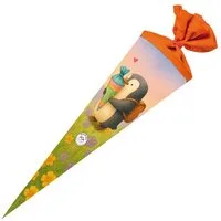 Nestler Schultüte Nestler Schultüte Pinguins Zuckertüte 70cm mit Filzverschluss