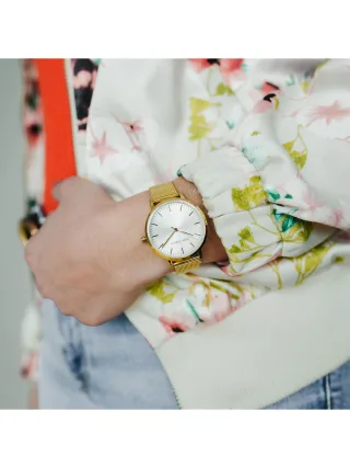 Julie Julsen Damenuhr Edelstahl goldfarben Basic Line