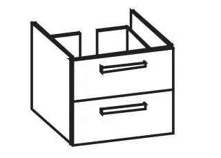 Artiqua 413 Waschtischunterschrank für Preciosa II 123261, 123262 Sanremo Eiche quer NB, 413-WU2L-K1 413-WU2L-K154-7144-428