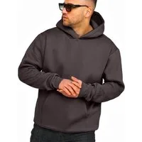 DAILY COTTON Hoodie im Oversize Schnitt Unifarben - Kapuzenpullover Loose-Fit Herren Basic Kapuzen-Sweatshirt Oversized Raglan Sweater