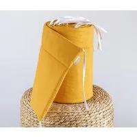 Loolay Bettnestchen SENFGELB Baumwolle Atmungsaktives Babybett Nestchen BETTUMRANDUNG, (GESCHENK Ausstattung Erstausstattung für Neugeborene GELB 140x70 o. 120x60 cm mit Sprossen, Umrandung Kopfschutz Bett Schutz Bettschlange 420, 360, 210, 180x30cm)