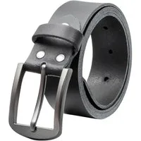 COLOGNEBELT Ledergürtel OM416-SL-Schwarz MADE IN GERMANY, Schwarz Kürzbar, 100 % Echtleder, Unisex