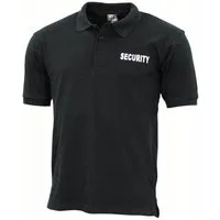 MFH Poloshirt MFH Poloshirt, "Security", bedruckt, schwarz