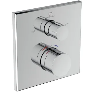 Ideal Standard Badethermostat UP Ceratherm C100 Rosette 157x157mm Chrom, A8588AA A8588AA