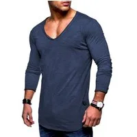 behype Langarmshirt NUKE L/S mit V-Ausschnitt