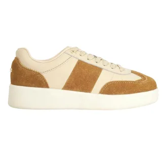 Dune London - "Enticing" Sneaker für Damen, Wildleder, Plattform-Absatz (Braun)
