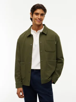 MIX MEDIA TWILL CHORE JACKET Huntsman Green - Gr. - M