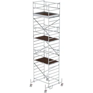 Munk Rollgerüst 1,35 x 1,80 m mit Fahrbalken & Doppel-Plattform - 173636