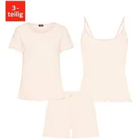 Vivance Dreams by Lascana Shorty (Packung, 3 tlg) mit romantischem Ajourmuster