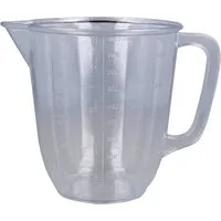 EUROHOME Messbecher Kunststoffmessbecher klar - Messkanne mit Skalierung - Messgefäß, Kunststoff, (1-St., Messbecher 1 l), Küchenmessbecher Backzubehör Küchenhelfer