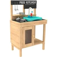 TP Toys Outdoor-Spielküche Matschküche Marienkäfer Holz, Geeignet ab 3 J., Integriertes Waschbecken, LxBxH 55x33x88cm