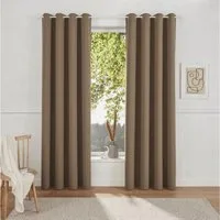 Simloveve Vorhang Vorhang Gardinen Lärmschutz Thermogardine Verdunkelungsvorhang, blickdicht, Polyester, 2er-Set, einfarbig, modern, pflegeleichte Mikrofaser 260g/m², mit Ösen