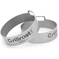 Grillrost.com BBQ Grillrost BBQ Burgerringe 2er Set, Made in Germany
