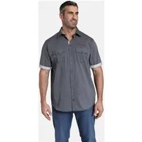Jan Vanderstorm Kurzarmhemd AABEL Baumwollhemd, Comfort Fit