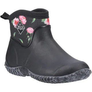 Muck Boots Muckster II Ankle Gummistiefel Schwarz/Rosen